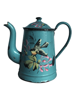 Blue color antique kettle