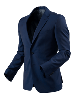 Blue color business coat