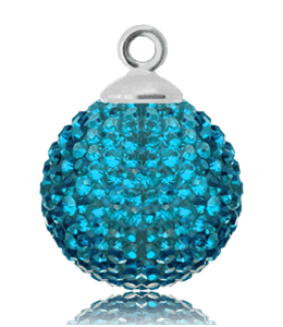 Blue color crystal pendant