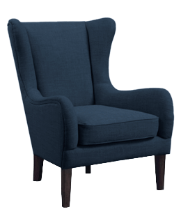 Blue color lounge sofa chair