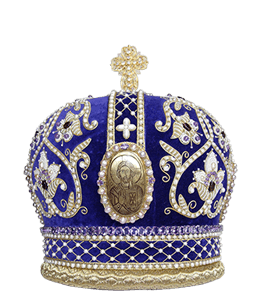 Blue color royal crown