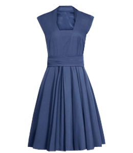 Blue color short dress