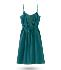 Blue color sleeveless dress