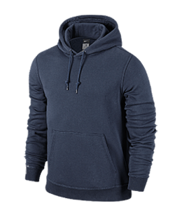 Blue color winter hoodie