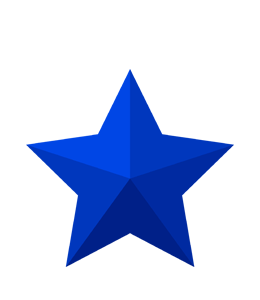 Blue Colored Star Shape Illustration