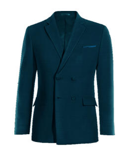 Blue-green color blazer for men