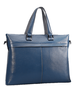 Blue office bag for men