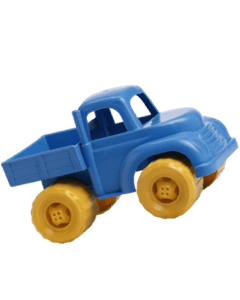 Blue plastic toy truck for children
