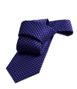 Blue-purple color printed tie