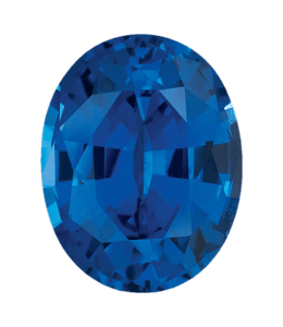 Blue colored sapphire gem stone