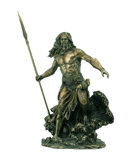 Brass statue of hades