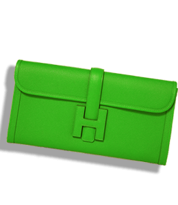 Bright green color wallet