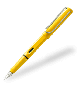Bright yellow color ink pen