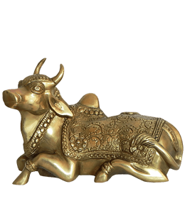 Bronze Nandi bull from Indian mythology