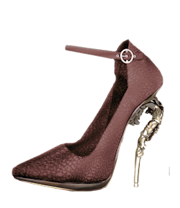 Brown color designer high heels