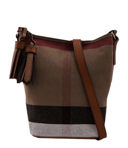 Brown color fabric travel bag