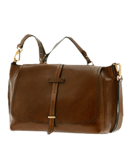 Brown color leather travel bag