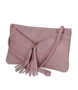 Brownish pink color sling bag