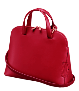 Burgundy color ladies handbag