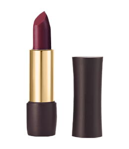 Burgundy color lipstick