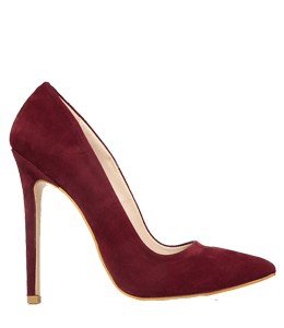 Burgundy high heel
