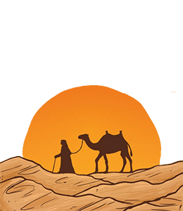 Camel Desert Illustration