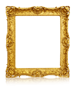 Carved gold frame