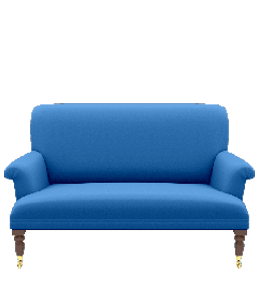 Cerulean color couch