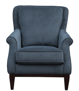 Charcoal blue colored sofa Chair