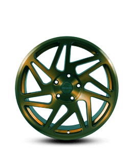 Chrome Green Alloy Wheel