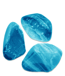 Chrysocolla blue stones
