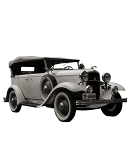 Classic gray vintage car