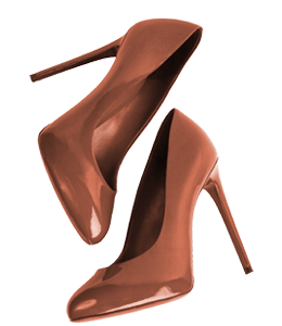 Copper color stilettos