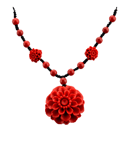 Coral beads necklace