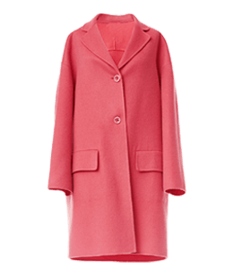 Coral color overcoat