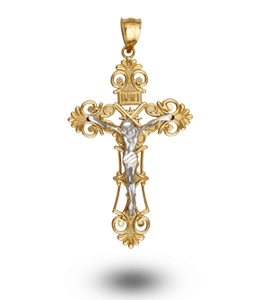Cross gold pendant