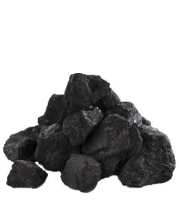 Dark black coal