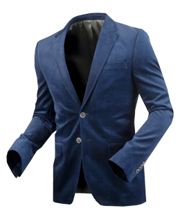 Dark blue blazer for men