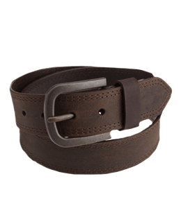 Dark brown color leather belt