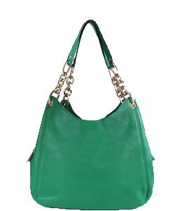 Dark green color tote bag for women