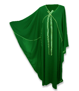Dark green kaftan long dress