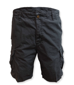 Dark grey color active shorts for men