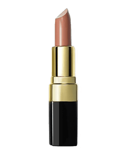 Dark lipstick with black cover