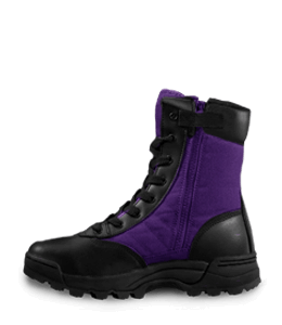 Dark purple and black sneakers