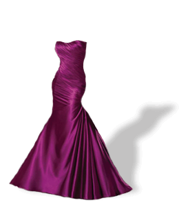 Dark purple ball gown