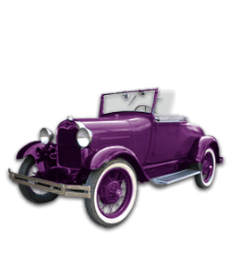 Dark purple classic car