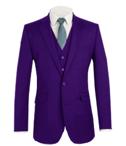 Dark purple color blazer with tie and shirt