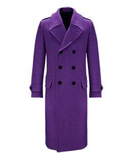 Dark purple color overcoat for ladies