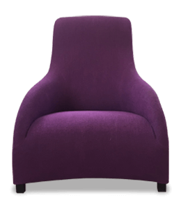 Dark purple color sofa chair