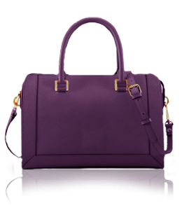 Dark purple color tote ladies bag
